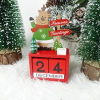 Christmas Santa Claus Snowman Deer Wood Indoor Ornaments sku image 3