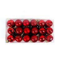 Christmas Solid Color Plastic Party Decorative Props 1 Set sku image 1