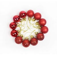 Christmas Solid Color Plastic Party Hanging Ornaments 1 Set main image 5