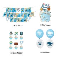 Map Airplane Paper Party Decorative Props main image 4