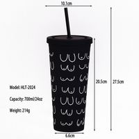 Fashion Cartoon Plastic Water Bottles 1 Piece main image 3