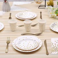 Birthday Round Dots Paper Party Tableware 1 Set main image 3