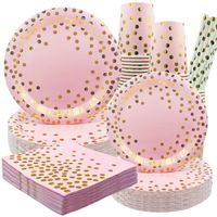 Round Dots Paper Party Tableware 1 Set main image 4