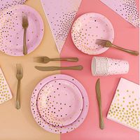 Round Dots Paper Party Tableware 1 Set main image 6