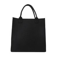 Women's Small Pu Leather Solid Color Streetwear Square Zipper Tote Bag sku image 3