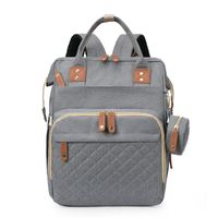 Women's Medium Oxford Cloth Solid Color Fashion Square Zipper Diaper Bags Fashion Backpack sku image 2