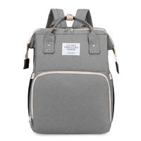 Women's Medium Oxford Cloth Solid Color Basic Square Zipper Diaper Bags Fashion Backpack main image 3