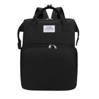Women's Medium Oxford Cloth Solid Color Basic Square Zipper Diaper Bags Fashion Backpack sku image 5