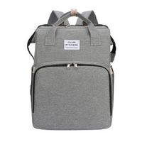 Women's Medium Oxford Cloth Solid Color Basic Square Zipper Diaper Bags Fashion Backpack sku image 6