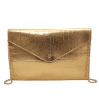 Women's Large Pu Leather Solid Color Basic Square Zipper Envelope Bag Crossbody Bag main image 2