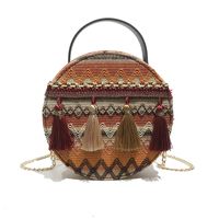 Women's Small Summer Fabric Ethnic Style Square Bag sku image 1