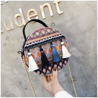 Women's Small Summer Fabric Ethnic Style Square Bag main image 3