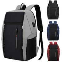 Men's Polyester Solid Color Fashion Square Zipper Functional Backpack main image 1