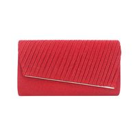 Women's Small Flash Fabric Solid Color Fashion Square Magnetic Buckle Evening Bag sku image 1