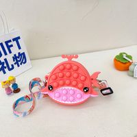 Women's Small Silica Gel Animal Cute Zipper Coin Purse sku image 1