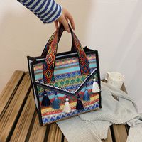 Women's Medium Canvas Ethnic Style Tote Bag main image 5