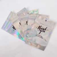 Fashion Simple Style Letter Synthetics 3d Print Transparent Jewelry Packaging Bags main image 3