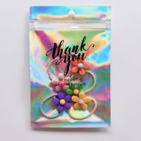 Fashion Simple Style Letter Synthetics 3d Print Transparent Jewelry Packaging Bags main image 1