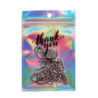 Fashion Simple Style Letter Synthetics 3d Print Transparent Jewelry Packaging Bags main image 4
