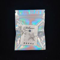 Fashion Simple Style Solid Color Synthetics Transparent Jewelry Packaging Bags sku image 1
