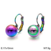 1 Paar Mode Geometrisch Überzug Titan Stahl 18 Karat Vergoldet Ohrringe sku image 7