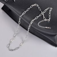 Simple Style Geometric Titanium Steel Necklace Plating Stainless Steel Necklaces main image 3