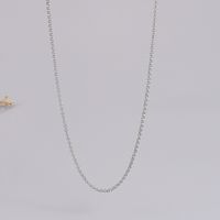 Simple Style Solid Color Titanium Steel Plating Necklace main image 6