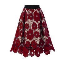 Women's Skirt Casual Lace Flower Midi Dress Daily main image 7