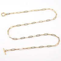 Fashion Geometric Stainless Steel Necklace Gold Plated Stainless Steel Necklaces main image 3