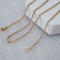 Simple Style Geometric Stainless Steel Bracelets Necklace Gold Plated Stainless Steel Bracelets main image 1