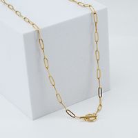 Fashion Geometric Stainless Steel Necklace Gold Plated Stainless Steel Necklaces main image 1