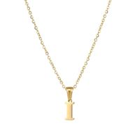 Simple Style Letter Stainless Steel Plating Pendant Necklace sku image 8