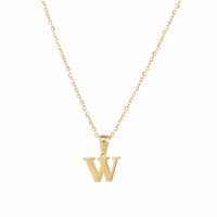Simple Style Letter Stainless Steel Plating Pendant Necklace sku image 22