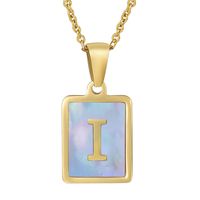 Fashion Letter Titanium Steel Necklace sku image 7