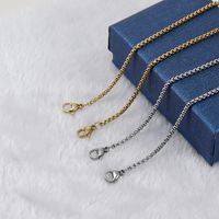 Simple Style Geometric Stainless Steel Chain Gold Plated Necklace main image 4