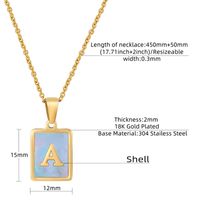 Fashion Letter Titanium Steel Necklace main image 2