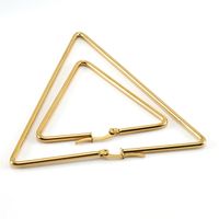 Fashion Triangle Stainless Steel Earrings Plating Stainless Steel Earrings main image 4