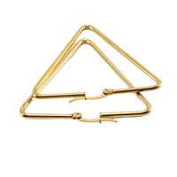 Fashion Triangle Stainless Steel Earrings Plating Stainless Steel Earrings main image 3