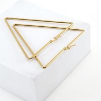 Fashion Triangle Stainless Steel Earrings Plating Stainless Steel Earrings main image 2