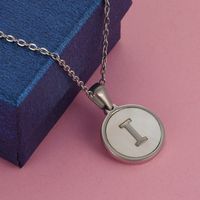 Simple Style Letter Stainless Steel Polishing Plating Shell Pendant Necklace main image 2