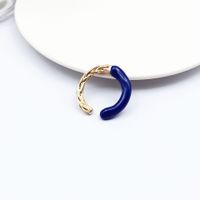 Fashion Twist Alloy Enamel Open Ring sku image 1