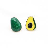 Simple Style Fruit Alloy Enamel Ear Studs 1 Pair sku image 1