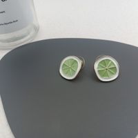 Cute Fruit Metal Plating Ear Studs main image 5