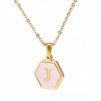 Modern Style Letter Stainless Steel Necklace Plating Stainless Steel Necklaces main image 3