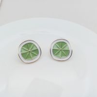 Cute Fruit Metal Plating Ear Studs main image 1