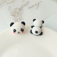 Cute Panda Synthetic Resin Ear Studs main image 5