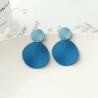 Fashion Solid Color Titanium Stoving Varnish Drop Earrings main image 4