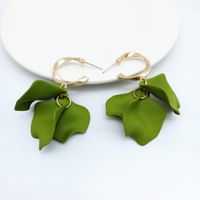 Simple Style Flower Alloy Stoving Varnish Earrings 1 Pair sku image 6