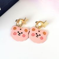 Simple Style Bear Alloy Plating Drop Earrings 1 Pair sku image 3