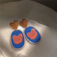 Cute Bear Synthetic Resin Drop Earrings main image 3